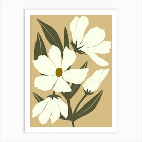 White Flowers 5 Art Print