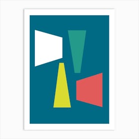 Mid Century Geometric Art Print