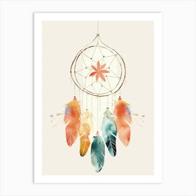 Retro Geometry Mid Century Style Art Print