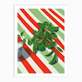 Basil Summer Illustration 9 Art Print