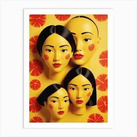 Asian Family Portrait Art Print