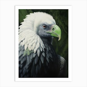 Ohara Koson Inspired Bird Painting Vulture 1 Art Print