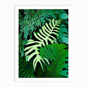 Chinese Brake Fern Vibrant Art Print