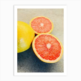 Grapefruit Art Print