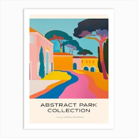 Abstract Park Collection Poster Villa Doria Pamphili Rome 3 Art Print