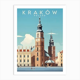 Krakow Poland Travel Cityscape Art Print