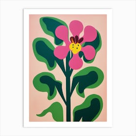 Cut Out Style Flower Art Monkey Orchid Art Print