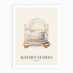 Kitchen Staples Dish Rack 2 Art Print