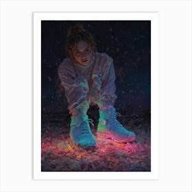 Glow In The Dark 6 Art Print