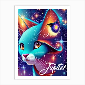 Jupiter Cat Art Print