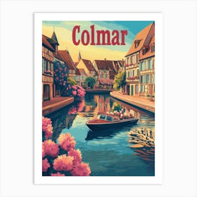 Aihrgdesign A Mid Century Modern Travel Poster For Colmar Sho Beec615a 99f1 4440 9bbe 5ae7fa161e1f 1 Art Print