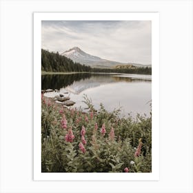 Lakeside Wildflowers Art Print