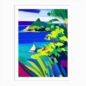 Mauritius Mauritius Colourful Painting Tropical Destination Art Print