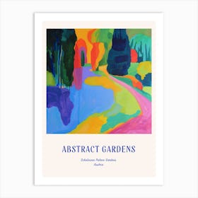 Colourful Gardens Schnbrunn Palace Gardens Austria 2 Blue Poster Art Print