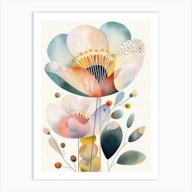 White Poppy Art Print