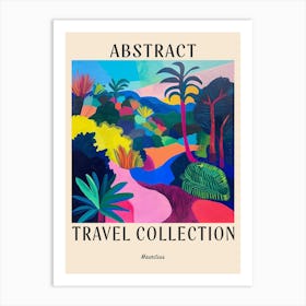 Abstract Travel Collection Poster Mauritius 6 Art Print