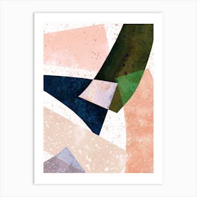 Speckled Geo Abstract 1 Art Print