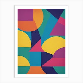 Abstract Geometric Shapes 1 Art Print