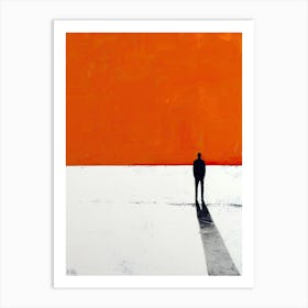 'The Shadow Of A Man', Minimalism Art Print