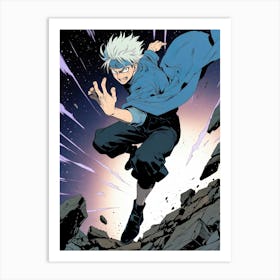 Satoru Gojo Jujutsu Kaisen Anime Manga 5 Art Print