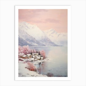 Dreamy Winter Painting Queenstown New Zealand 3 Art Print