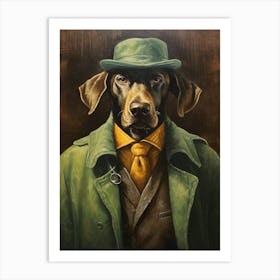 Gangster Dog Plott Hound 4 Art Print