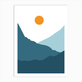 Sunrise And The Mountains Art Print