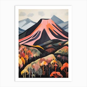 Mount Yasur Vanuatu 1 Mountain Painting Art Print