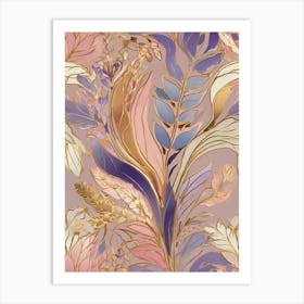 Floral Wallpaper 10 Art Print