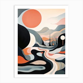 Coastal Abstract Minimalist 8 Art Print