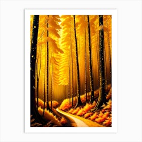 Autumn Forest 90 Art Print