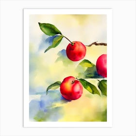 Barbados Cherry Italian Watercolour fruit Art Print