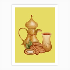 Arabic Coffee Art Print