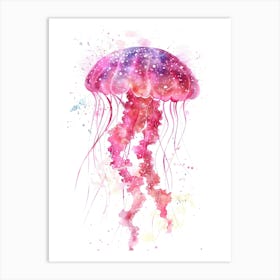 Watercolor Jellyfish 7 Art Print