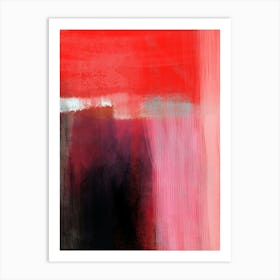 LOVER,  red, black, blue, pink, Rothko Inspired,  Colour Blocked Modern Contemporary Art Print