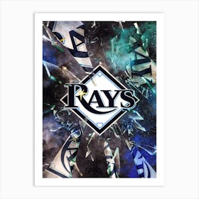 Tampa Bay Rays Baseball Poster Art Print