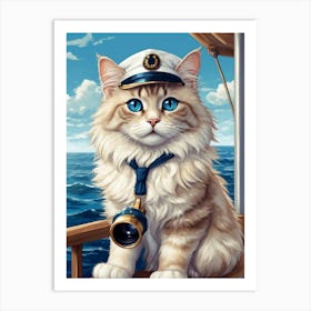 Sailor Cat Art Print