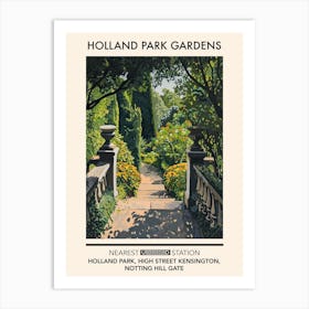 Holland Park Gardens London Parks Garden 4 Art Print