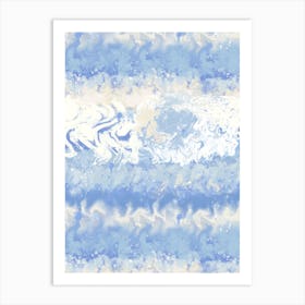 Tie Dyed Blue Art Print