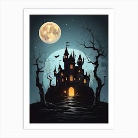 Halloween Castle Art Print