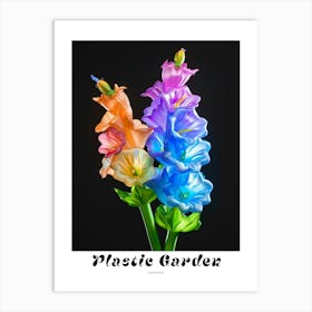 Bright Inflatable Flowers Poster Delphinium 1 Art Print