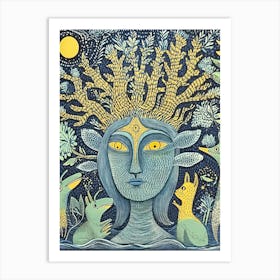 Goddess Of The Forest Art Print