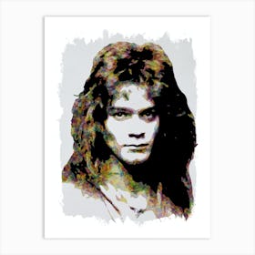 Eddie Van Halen Music Legend Art Print