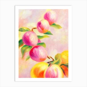 Plum 2 Painting Fruit Art Print