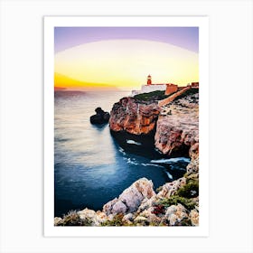 Sagres Lighthouse, Algarve, Portugal Art Print