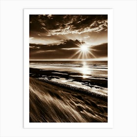 Sunset At The Beach 689 Art Print