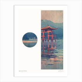 Miyajima Japan 2 Cut Out Travel Poster Art Print