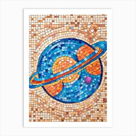 Saturn Mosaic 1 Art Print