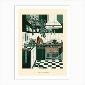 Whisk Me Away Art Deco Poster 3 Art Print