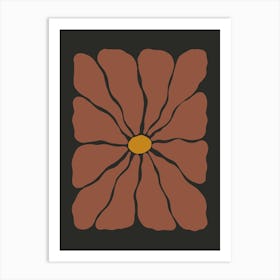 Autumn Flower 04 - Scarlet Art Print
